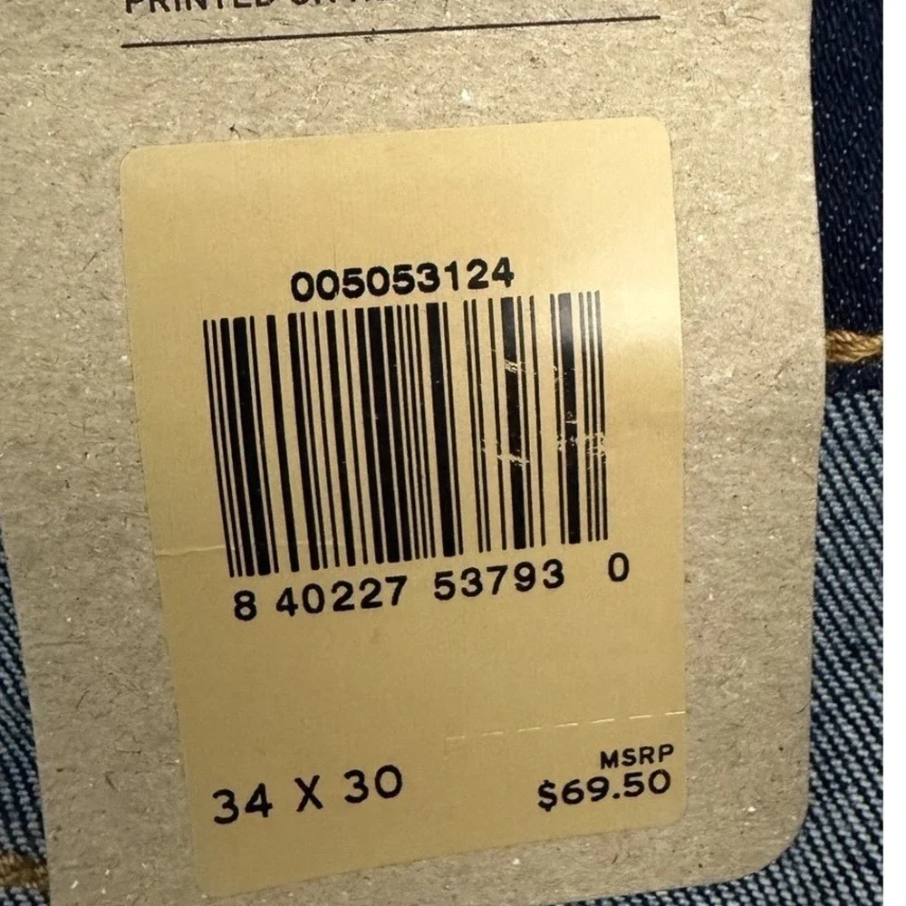 Levi's Men's 505 Regular Fit Zip Fly Straight Leg Denim Jeans‎ 34X30 Medium Blue